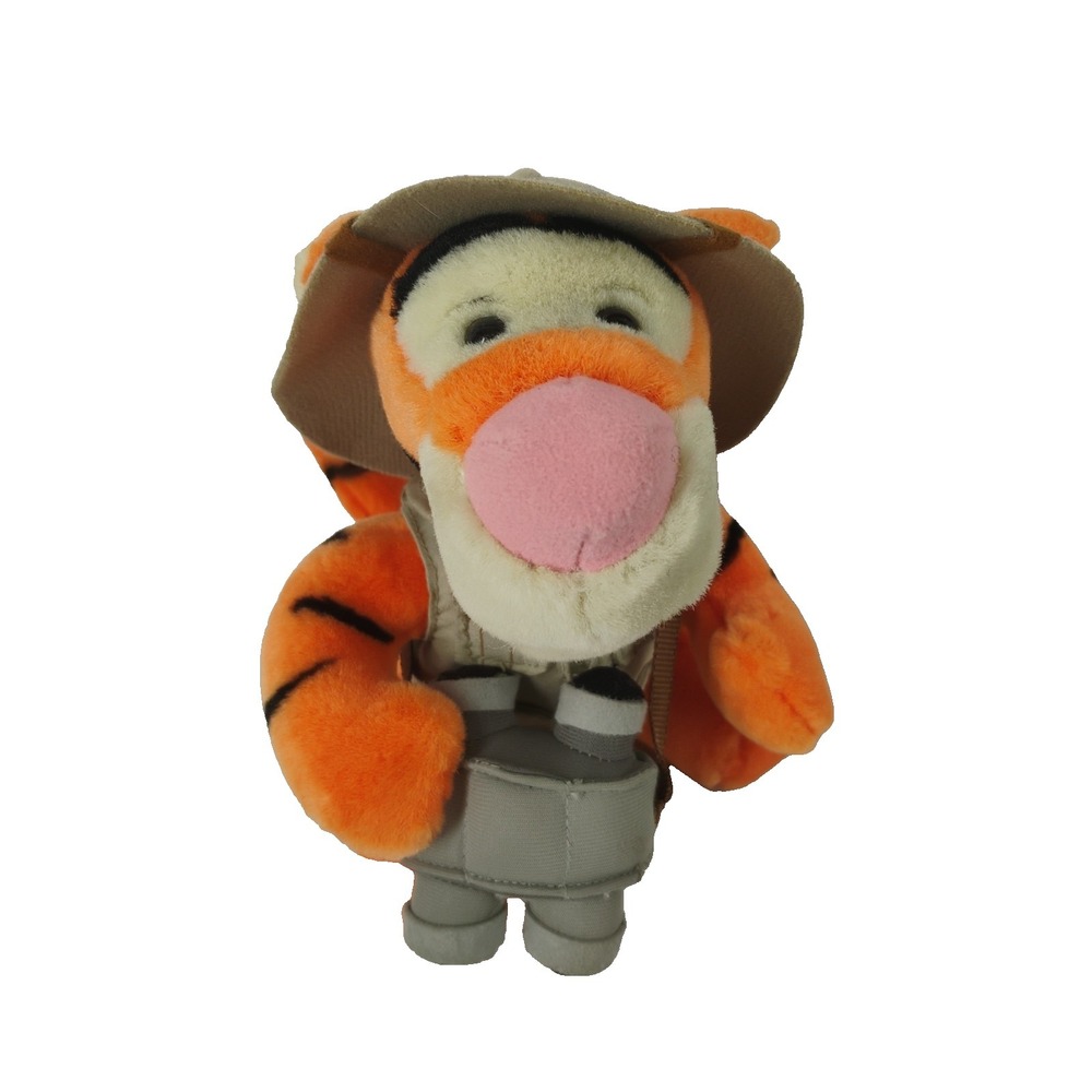 Disney World Winnie The Pooh Safari Tigger Plush 10" Bean Bag